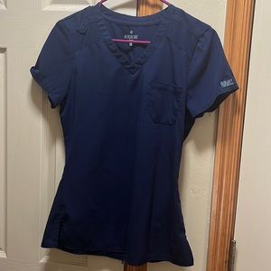 Navy blue medcouture scrub top size XS